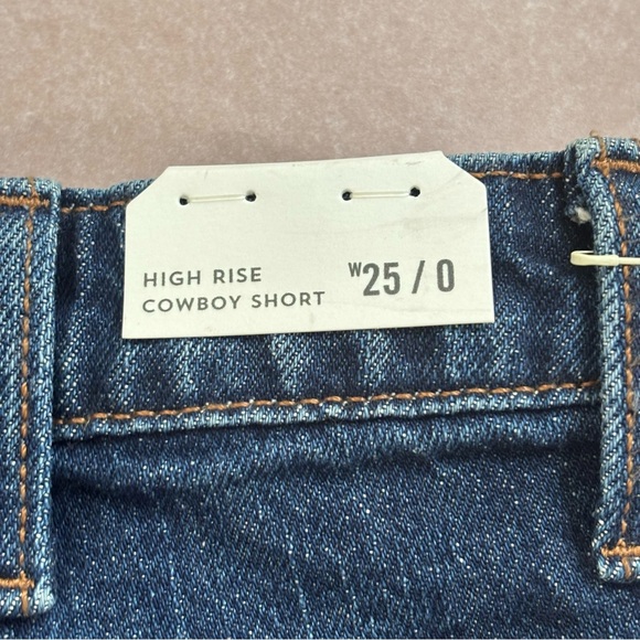 WRANGLER The High Rise Cowboy Short in Blue Size 25 - Picture 10 of 12
